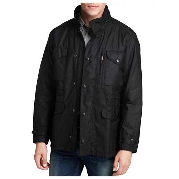 Barbour Black Sapper Wax Jacket sz XL - Picture 1 of 7